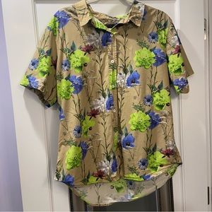 Wildfang Floral Essential Button Up XL